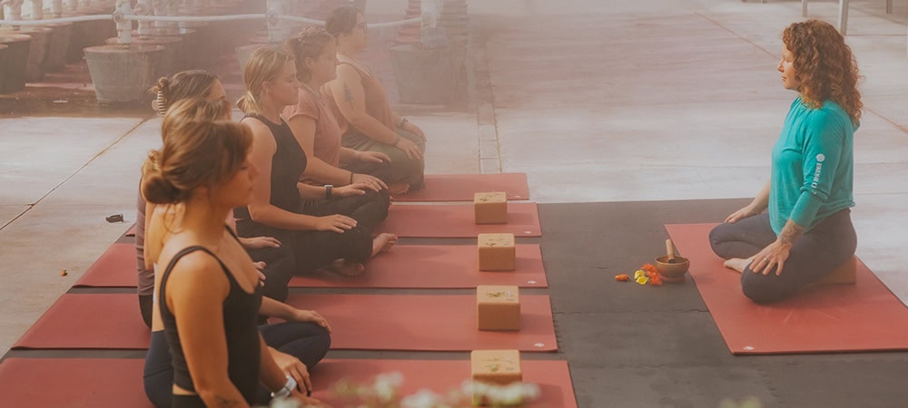Women meditating at Verdant Flow Yoga